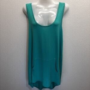 Chris & Carol Solid Mint Green Tank Top l Size: L